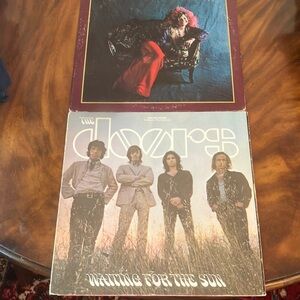 3 vintage records Bob Dylan, Janis Joplin , The Doors